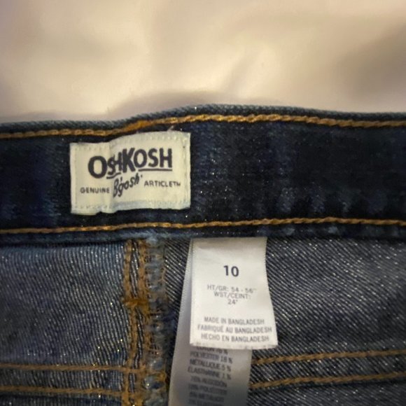 OshKosh Girls Glitter Jeans Size 10 - Picture 3 of 5